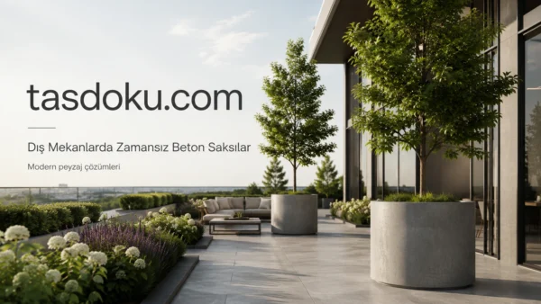 Dev Silindir Beton Peyzaj Saksısı 100 cm Dev Silindir Beton Peyzaj Saksısı 100 cm
