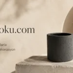 Orta Boy Kare Beton Saksı 60 cm